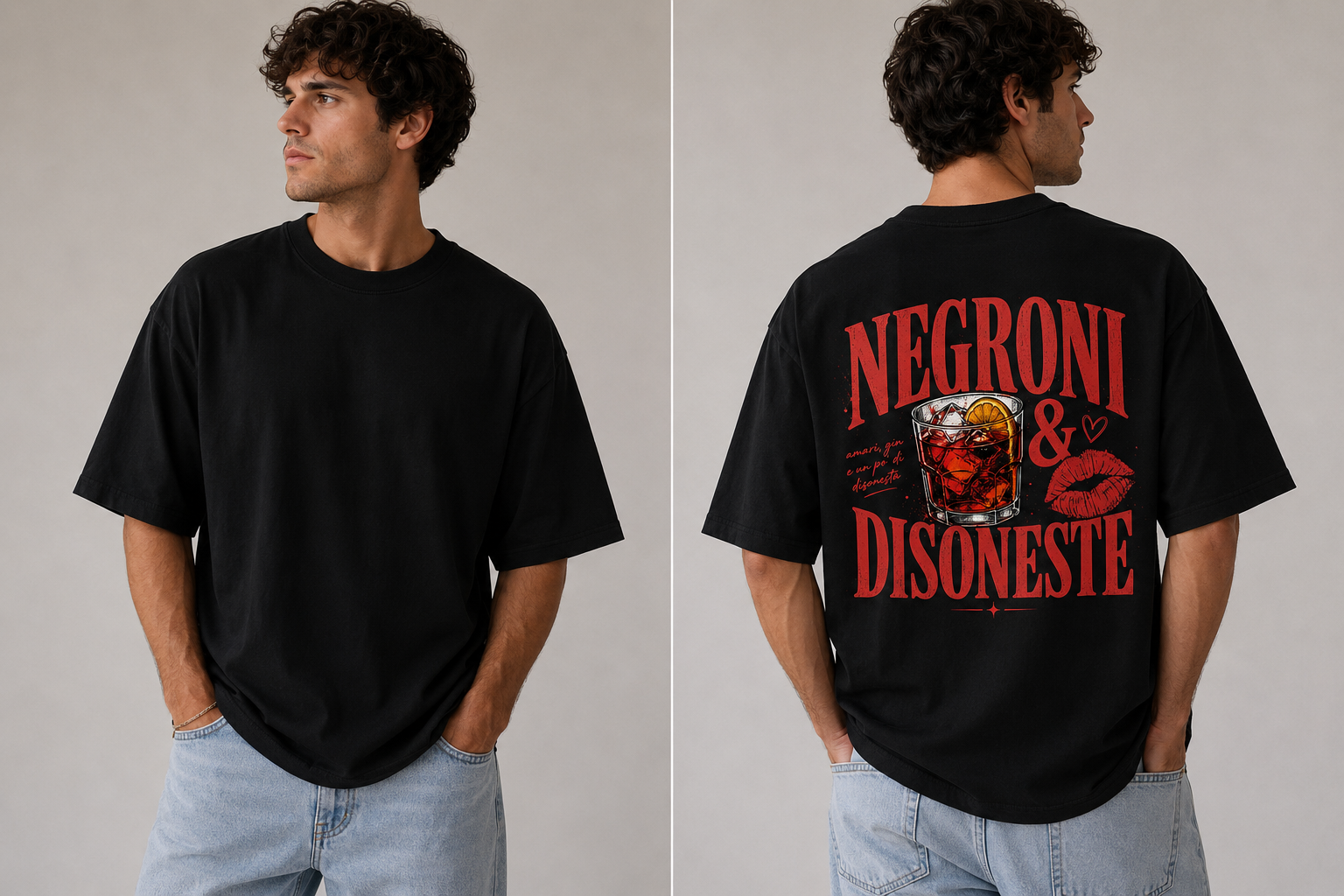T-Shirt “Negroni & Disoneste”